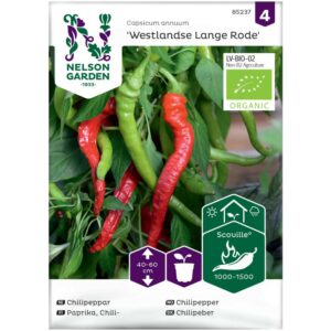 Chilipepper 'Westlandse Lange Rode' - Økologisk