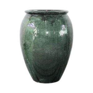 Ofelia - Moss green Stengods krukke