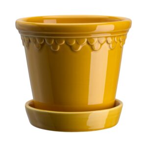 Københavner GLAZED Amber Yellow Ø 14 cm